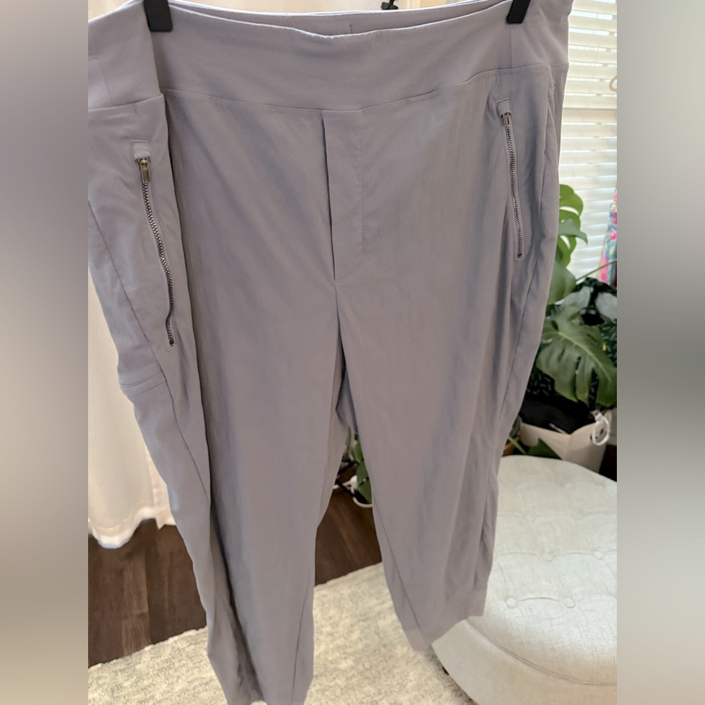 Athleta Trekkie North Blue Grey Jogger Hiking Pants Size 18 ✨EUC